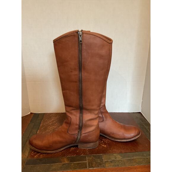 Frye - Melissa - Riding/Moto Boots - Cognac Tan -8B - Picture 13 of 13
